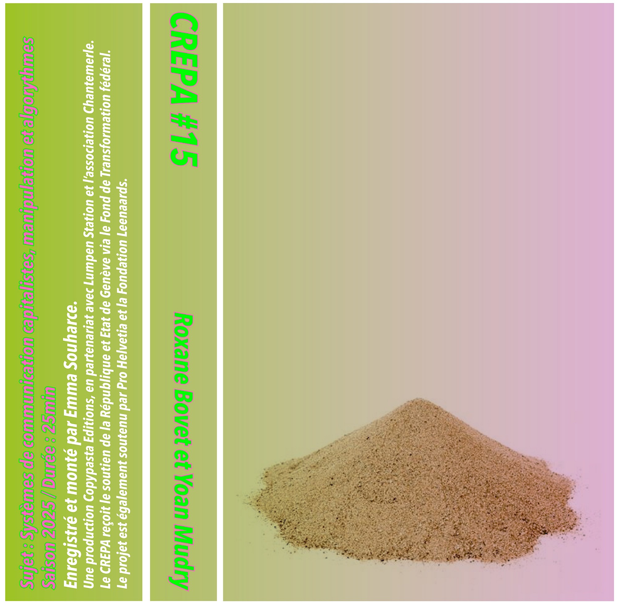 CREPA: Roxane Bovet et Yoan Mudry — Systèmes de communication capitalistes, manipulation et algorythmes episode artwork